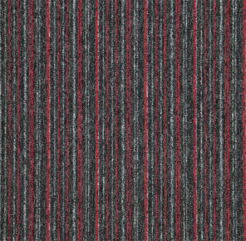 Sona Lines schwarz-rot 100 x 100 cm