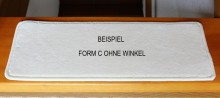 STUFENMATTE FORM C OHNE WINKEL / RECHTECKIG / 65 X 24,5 CM*