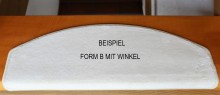 STUFENMATTE FORM B MIT WINKEL / HALBRUND / 65 X 24,5 X 3,5 CM*